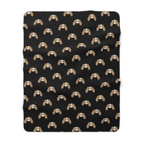 Cavalier King Charles Spaniel | Sherpa Fleece Blanket - Detezi Designs-26919552962930147744