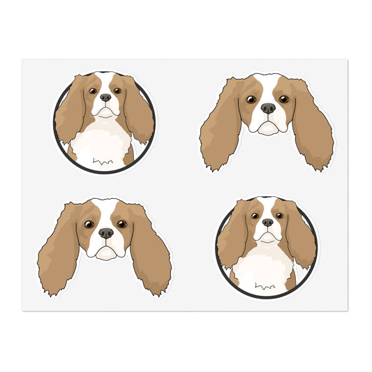 Cavalier King Charles Spaniel | Sticker Sheet - Detezi Designs-30169271988691858505
