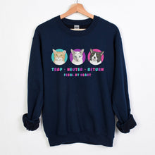 Load image into Gallery viewer, Charlie Bean, Iris, and Kit Kit | FUNDRAISER for Feral At Heart | Crewneck Sweatshirt - Detezi Designs-10275396411006003559
