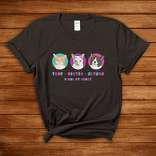 Load image into Gallery viewer, Charlie Bean, Iris, and Kit Kit | FUNDRAISER for Feral At Heart | T-shirt - Detezi Designs-16018106975990357038
