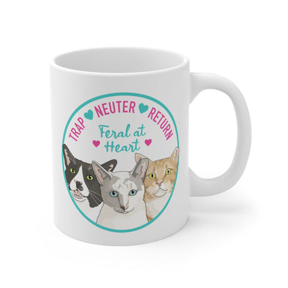 Charlie, Iris, and Kit Kit | FUNDRAISER for Feral At Heart | Mug - Detezi Designs-27666315828599095473