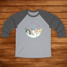 Load image into Gallery viewer, Charlie, Iris, and Kit Kit | FUNDRAISER for Feral At Heart | Unisex 3\4 Sleeve Tee - Detezi Designs-19086830491495948929
