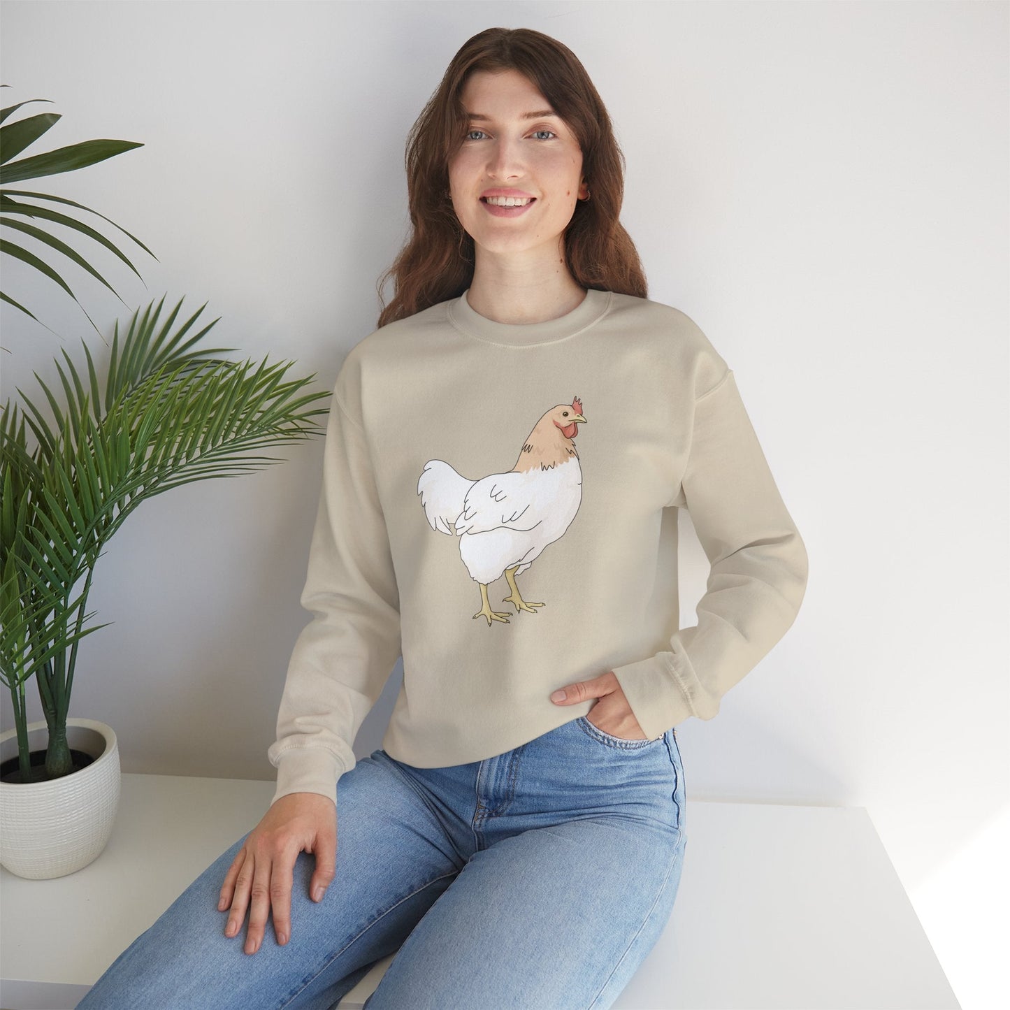 Chicken | Crewneck Sweatshirt - Detezi Designs-78092025298025068795