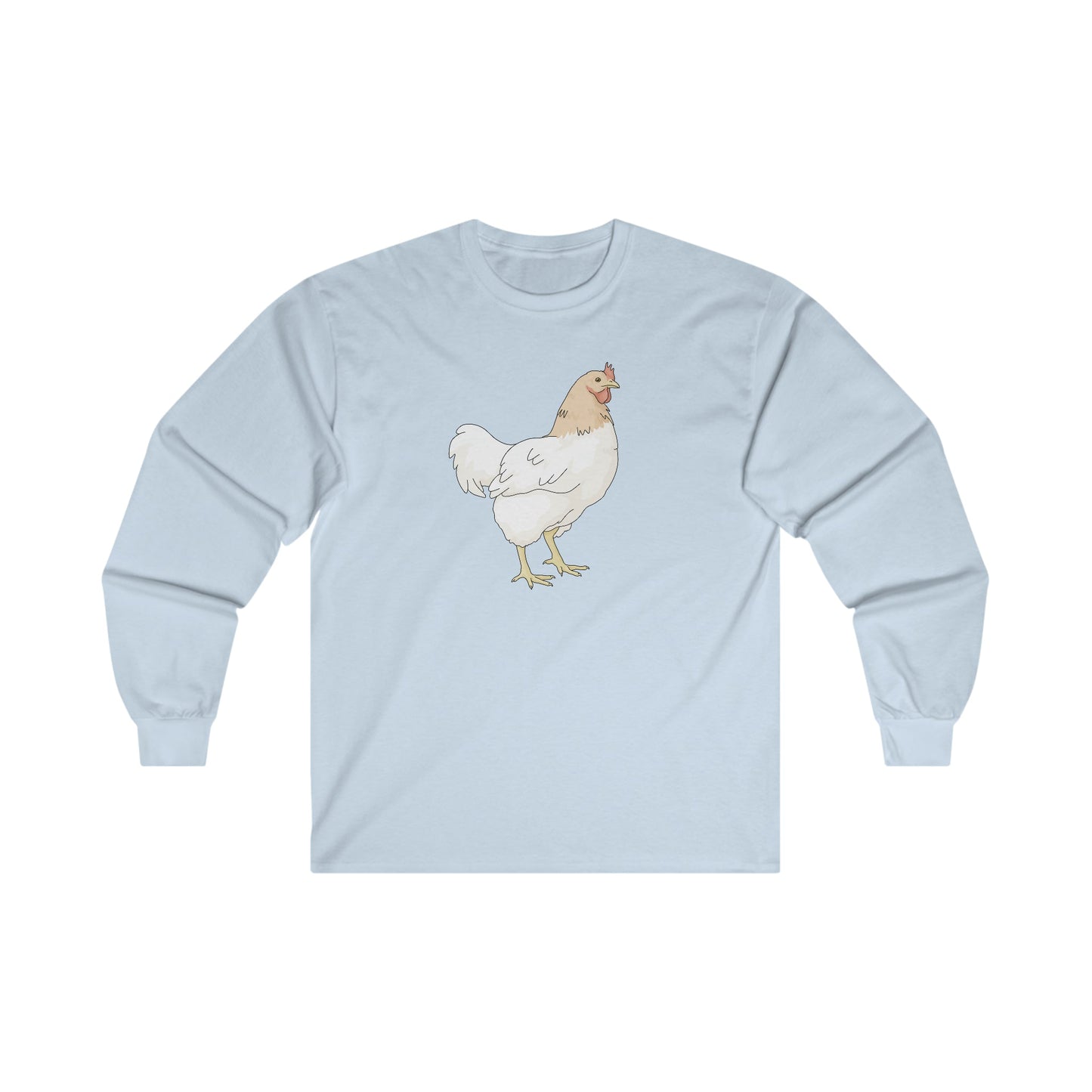 Chicken | Long Sleeve Tee - Detezi Designs-10056985391452499186