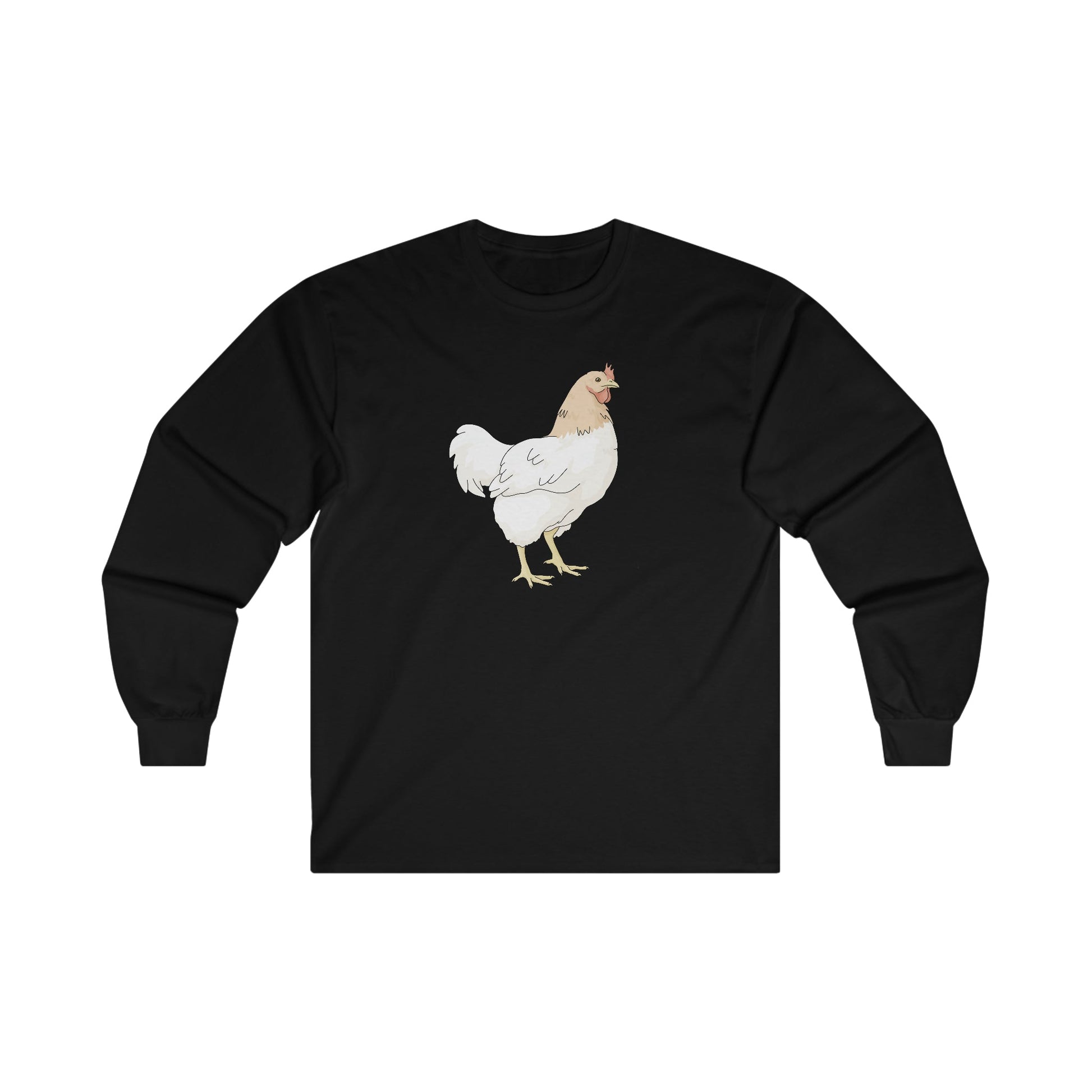 Chicken | Long Sleeve Tee - Detezi Designs-24482172535400897995