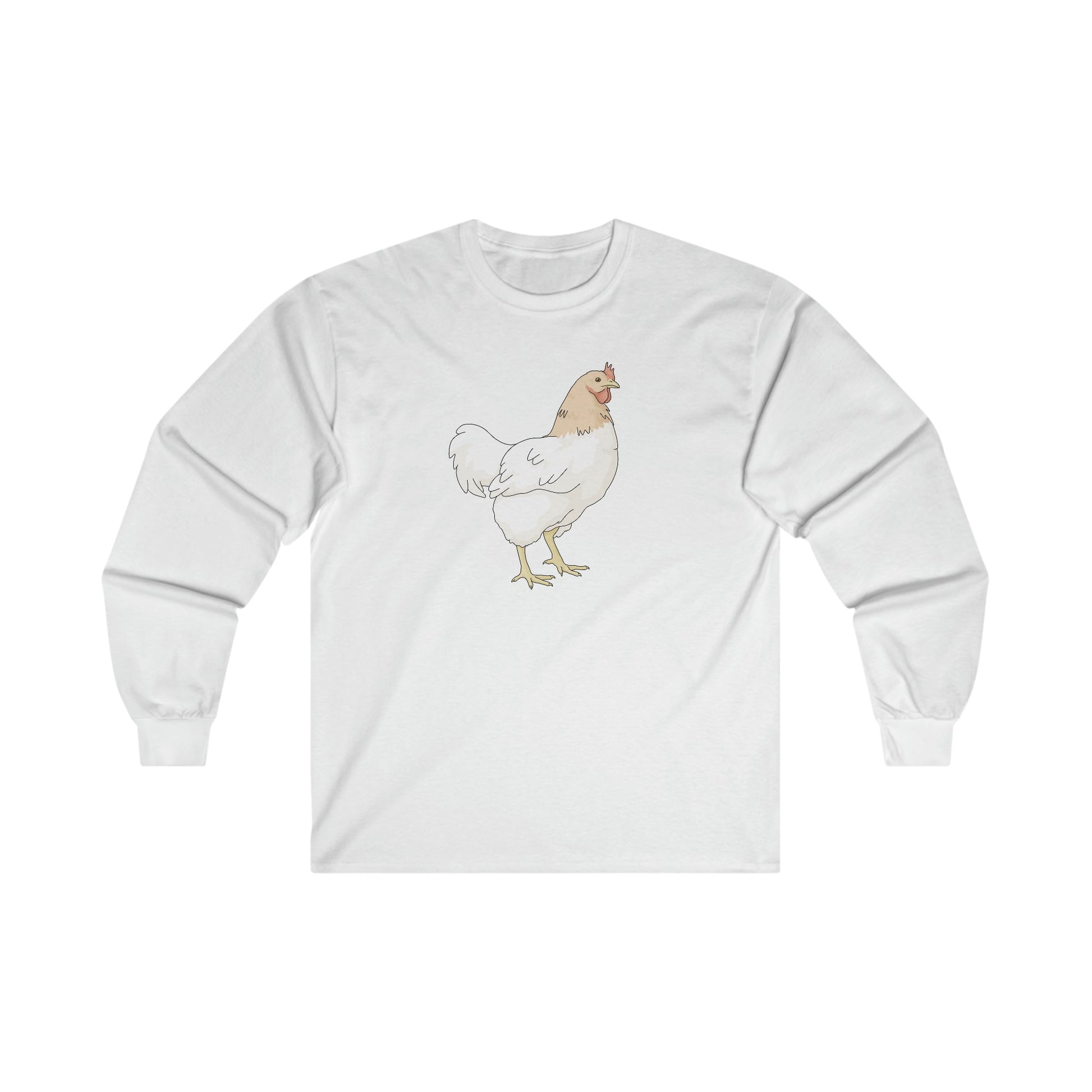 Chicken | Long Sleeve Tee - Detezi Designs-45410225760078803305