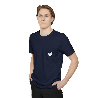 Chicken | Pocket T-shirt - Detezi Designs-18276334991687656083