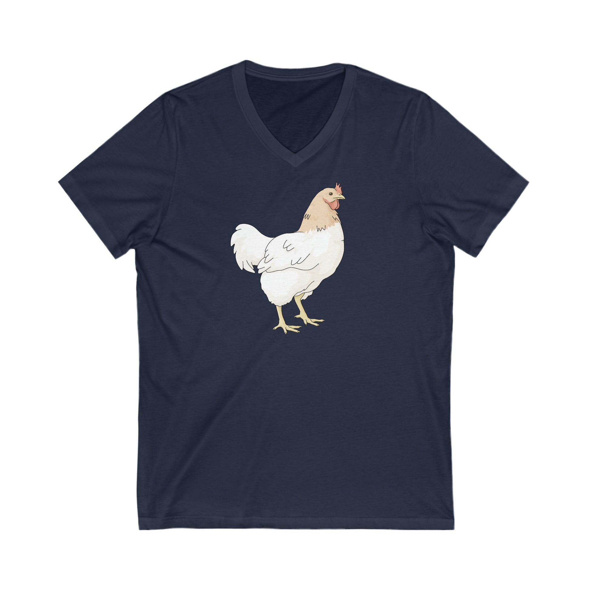 Chicken | Unisex V-Neck Tee - Detezi Designs-13147056840251406321