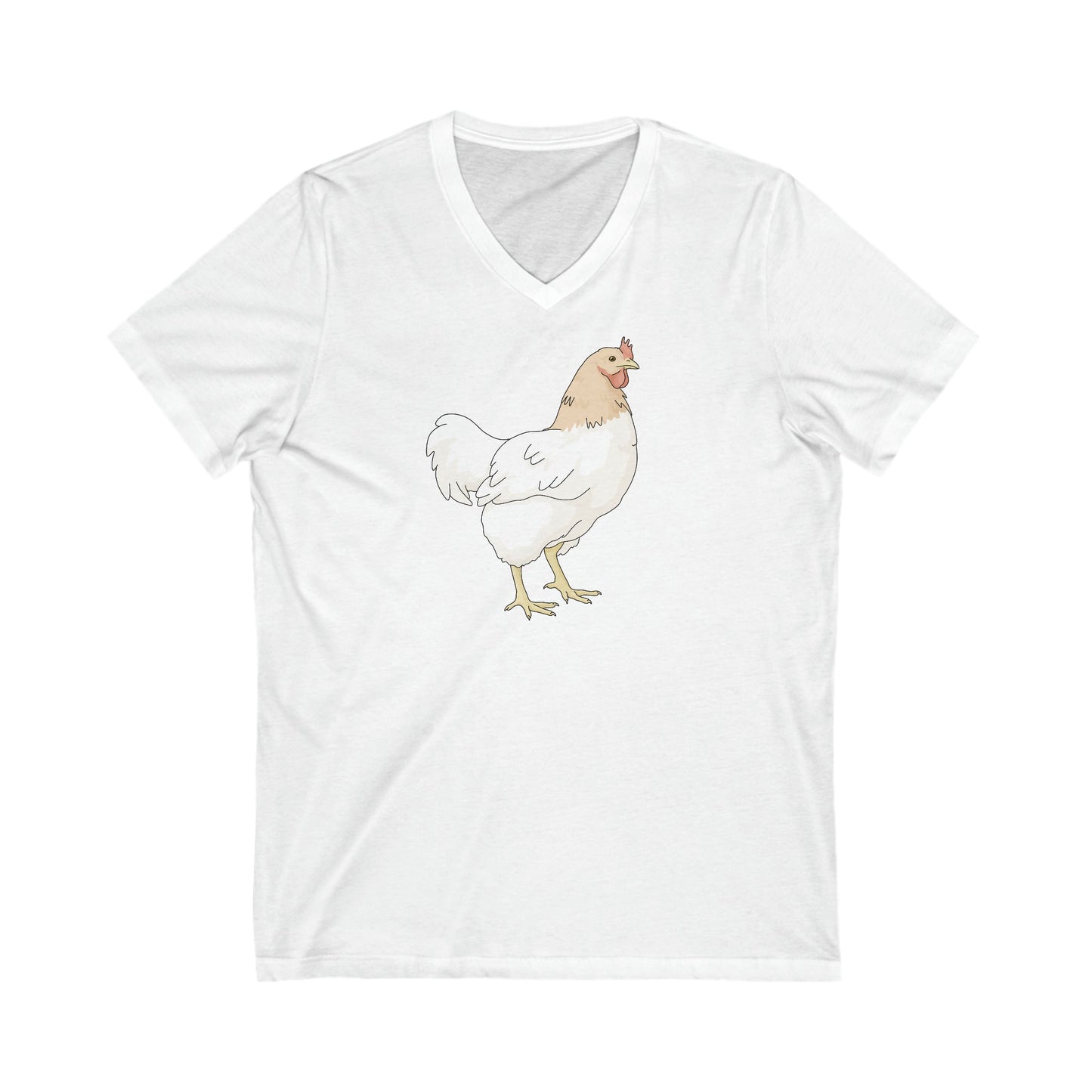 Chicken | Unisex V-Neck Tee - Detezi Designs-15972127653769646369