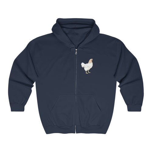 Chicken | Zip-up Sweatshirt - Detezi Designs-22796858837549536967