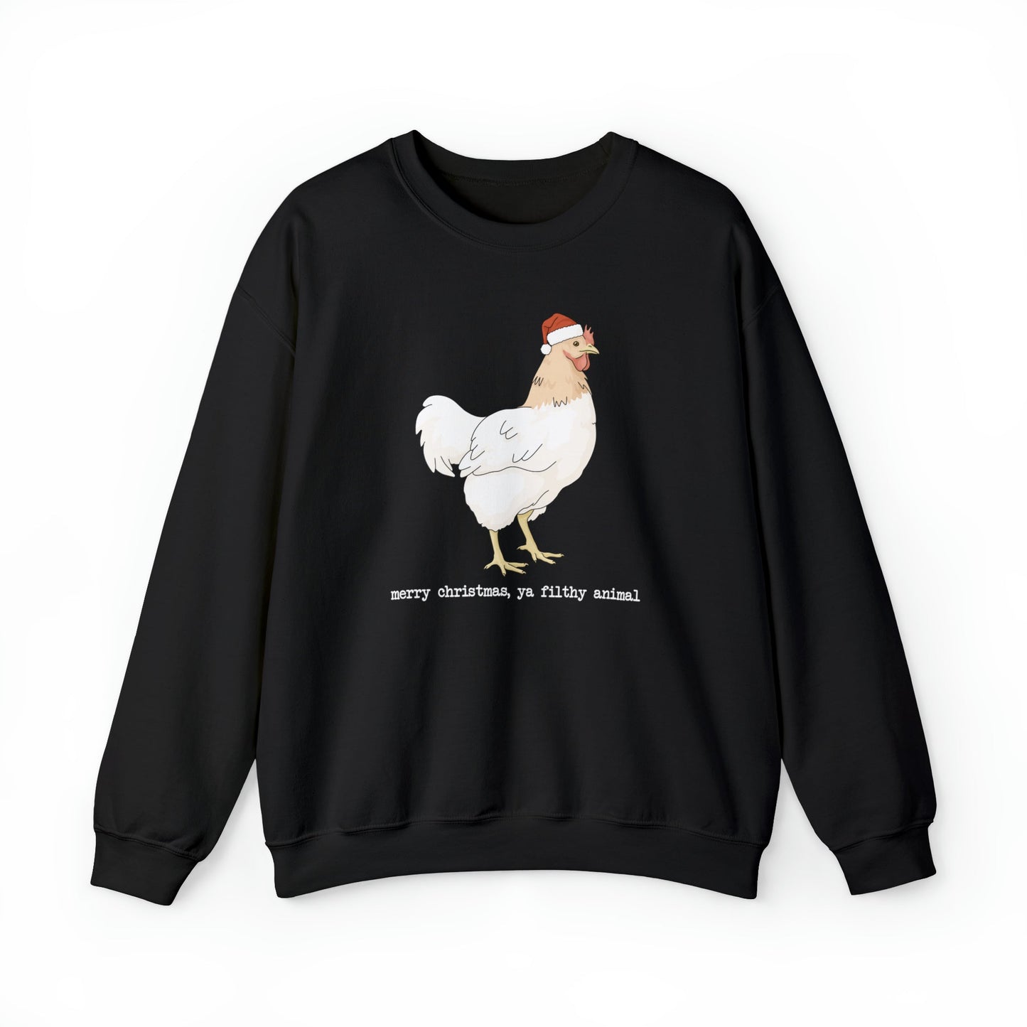 Christmas Chicken | Crewneck Sweatshirt - Detezi Designs-20558561419663178295