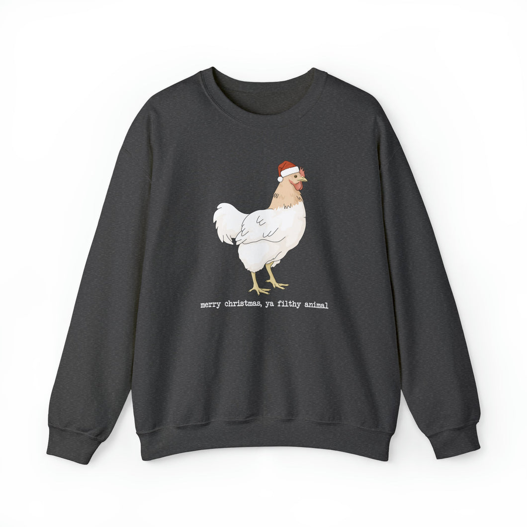 Christmas Chicken | Crewneck Sweatshirt - Detezi Designs-43477344925530153181