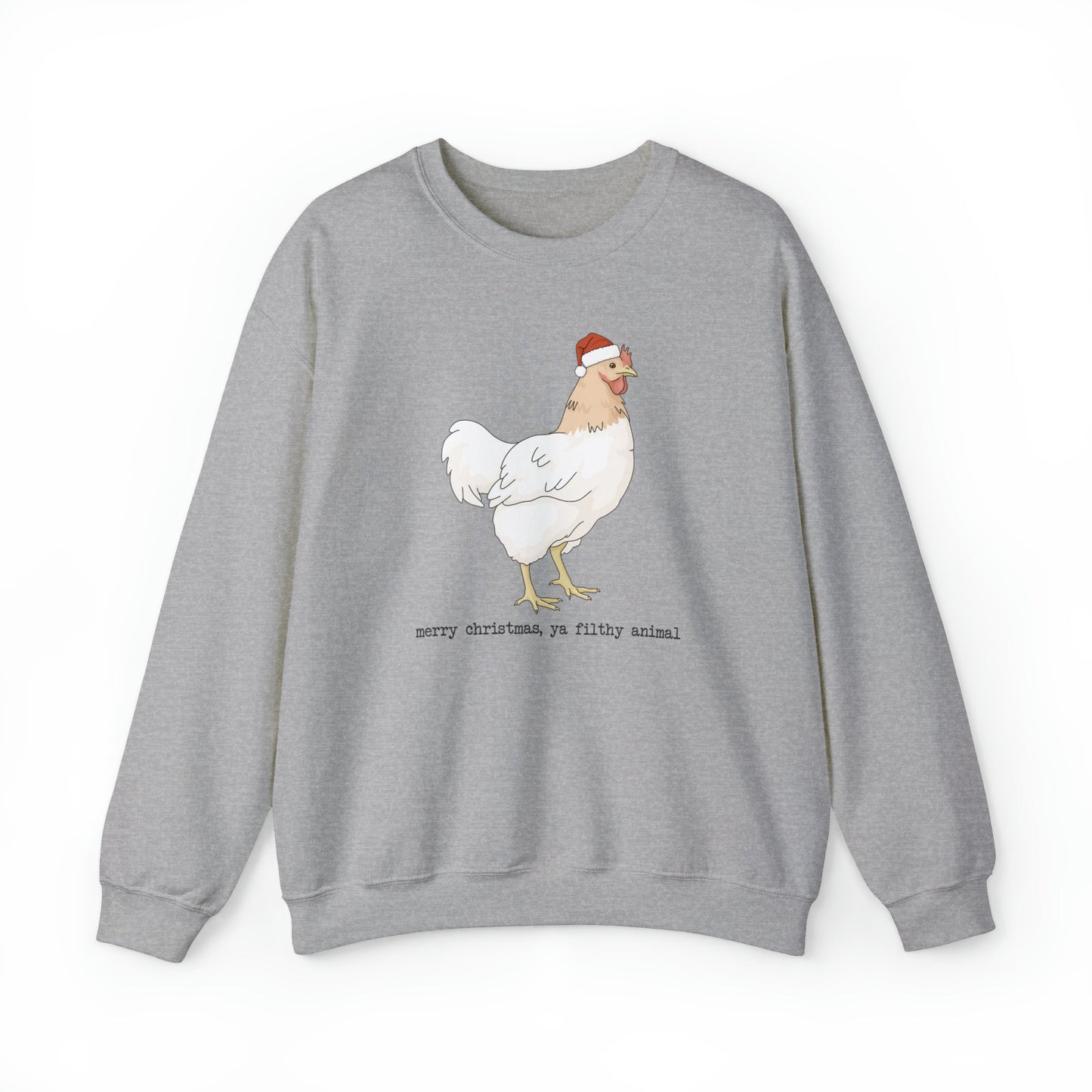 Christmas Chicken | Crewneck Sweatshirt - Detezi Designs-81281723393839911659