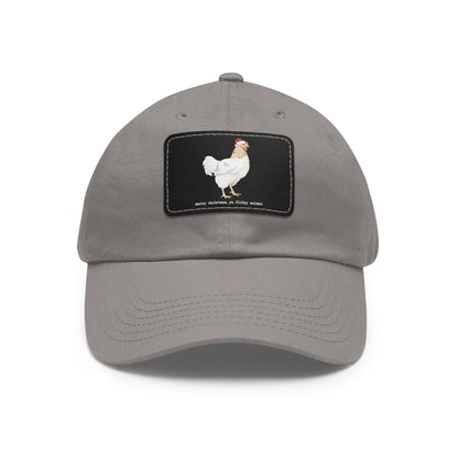 Christmas Chicken | Dad Hat - Detezi Designs-13625272181614277692