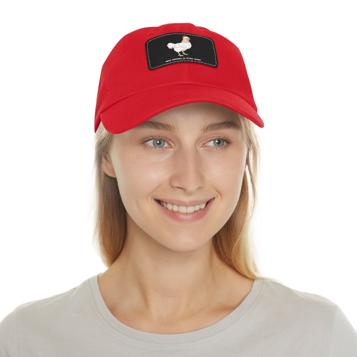 Christmas Chicken | Dad Hat - Detezi Designs-16506004580108979305