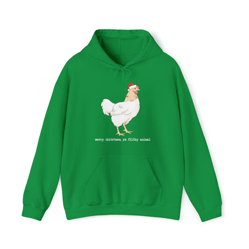 Christmas Chicken | Hooded Sweatshirt - Detezi Designs-13538632607188562726