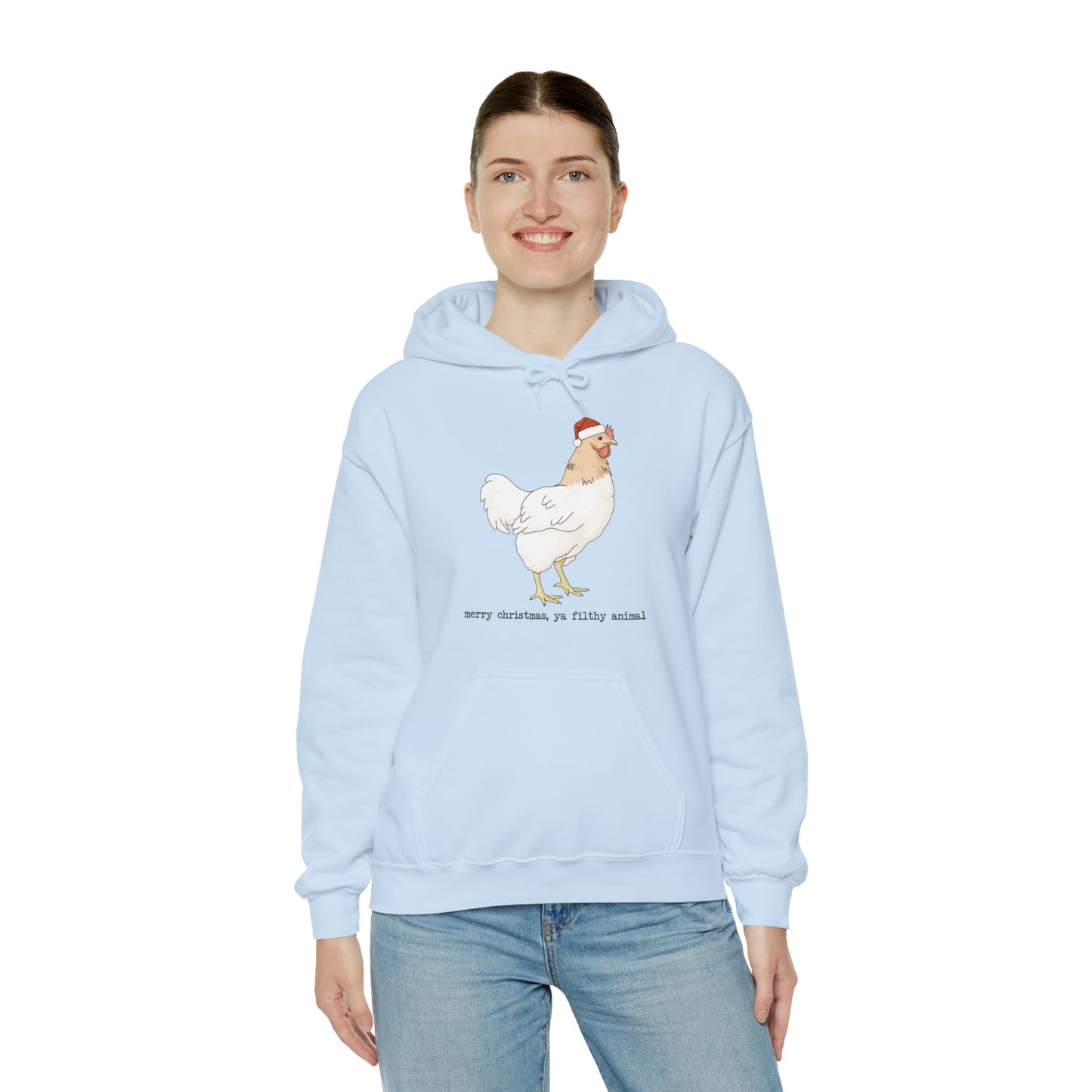 Christmas Chicken | Hooded Sweatshirt - Detezi Designs-18904885533541255246