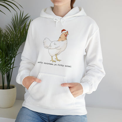 Christmas Chicken | Hooded Sweatshirt - Detezi Designs-18904885533541255246