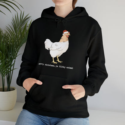 Christmas Chicken | Hooded Sweatshirt - Detezi Designs-18904885533541255246