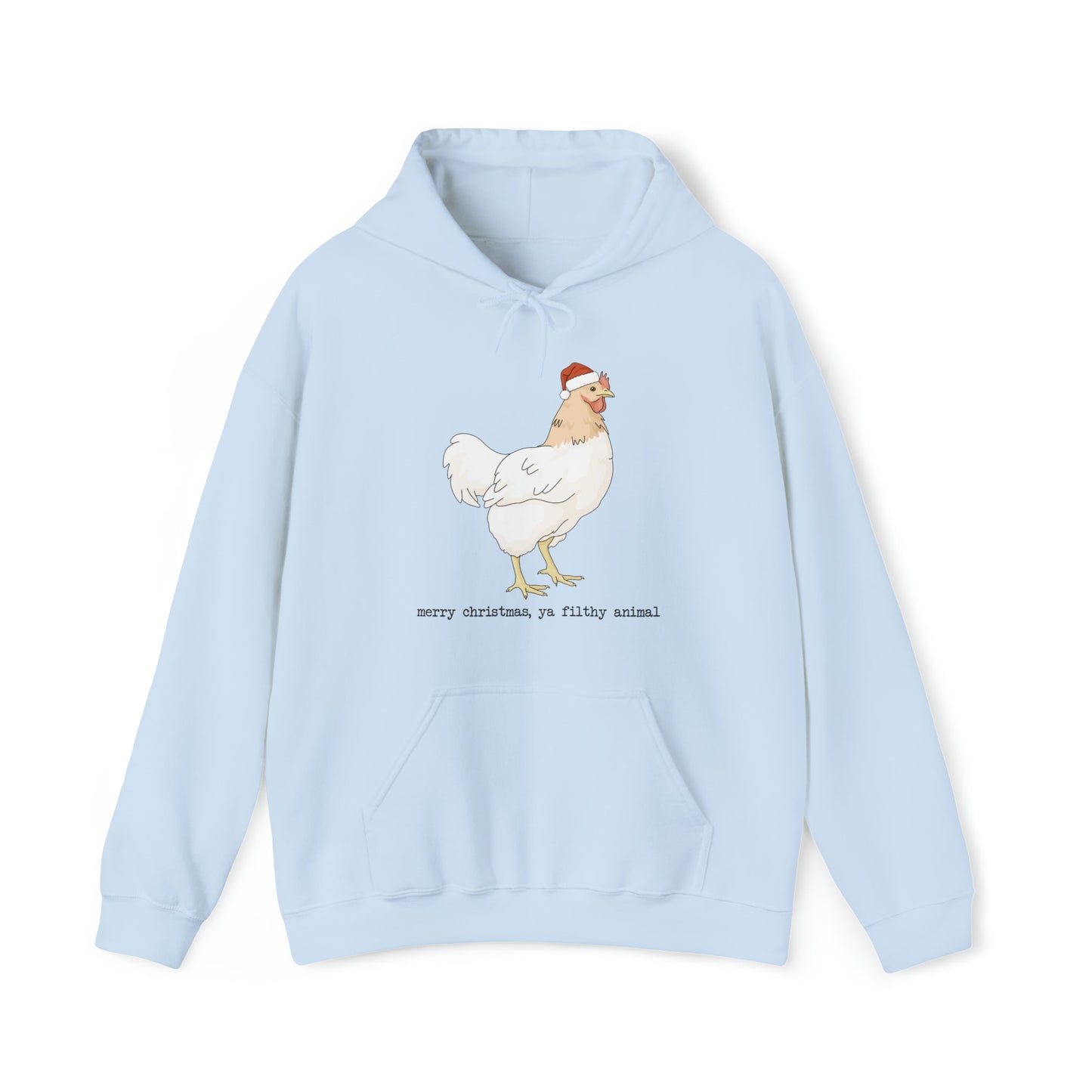 Christmas Chicken | Hooded Sweatshirt - Detezi Designs-18904885533541255246