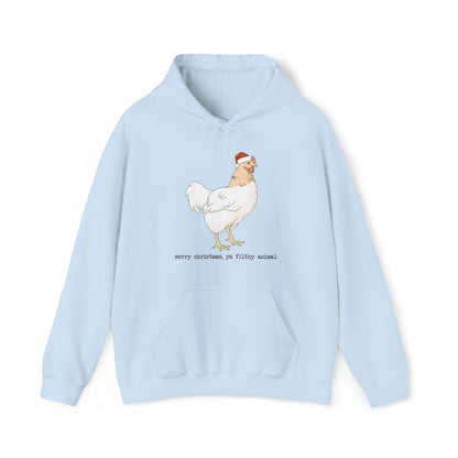 Christmas Chicken | Hooded Sweatshirt - Detezi Designs-18904885533541255246