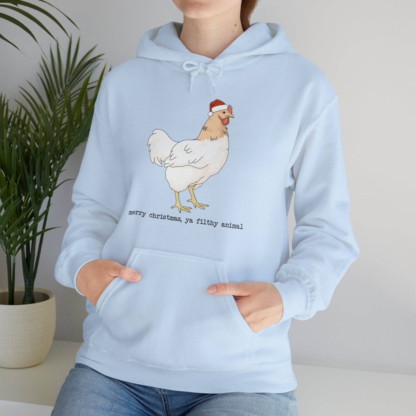 Christmas Chicken | Hooded Sweatshirt - Detezi Designs-18904885533541255246