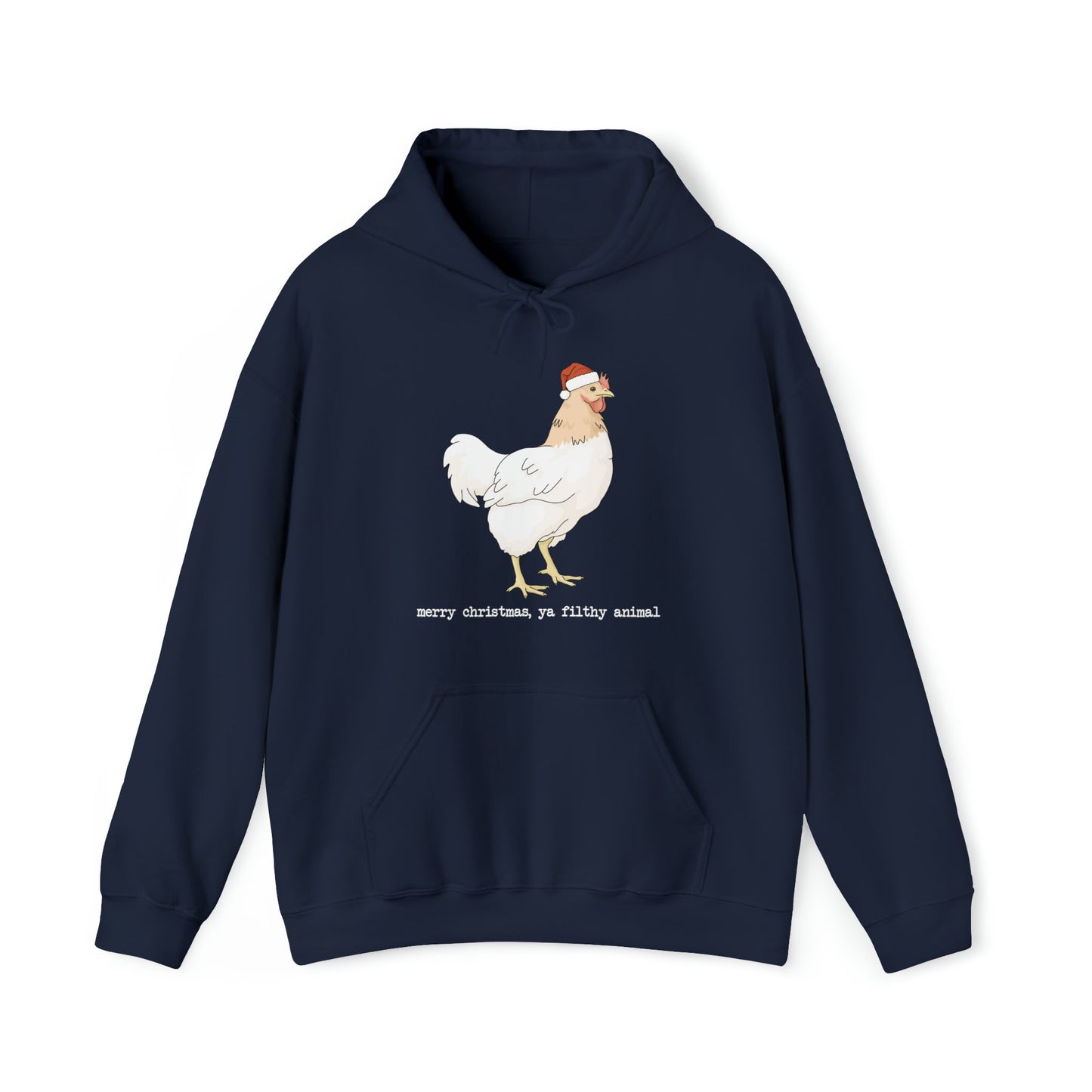 Christmas Chicken | Hooded Sweatshirt - Detezi Designs-82547714134079704833