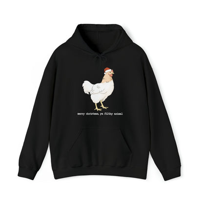 Christmas Chicken | Hooded Sweatshirt - Detezi Designs-86231918344184597339