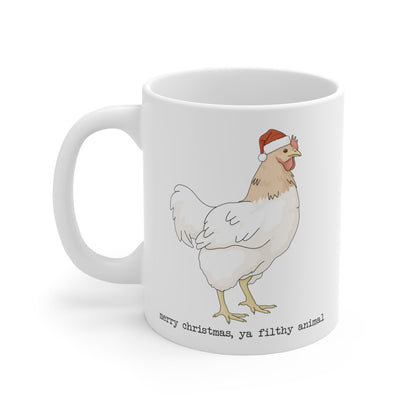 Christmas Chicken | Mug - Detezi Designs-28426085701372611883