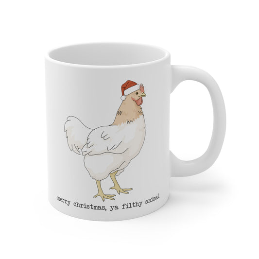 Christmas Chicken | Mug - Detezi Designs-28426085701372611883