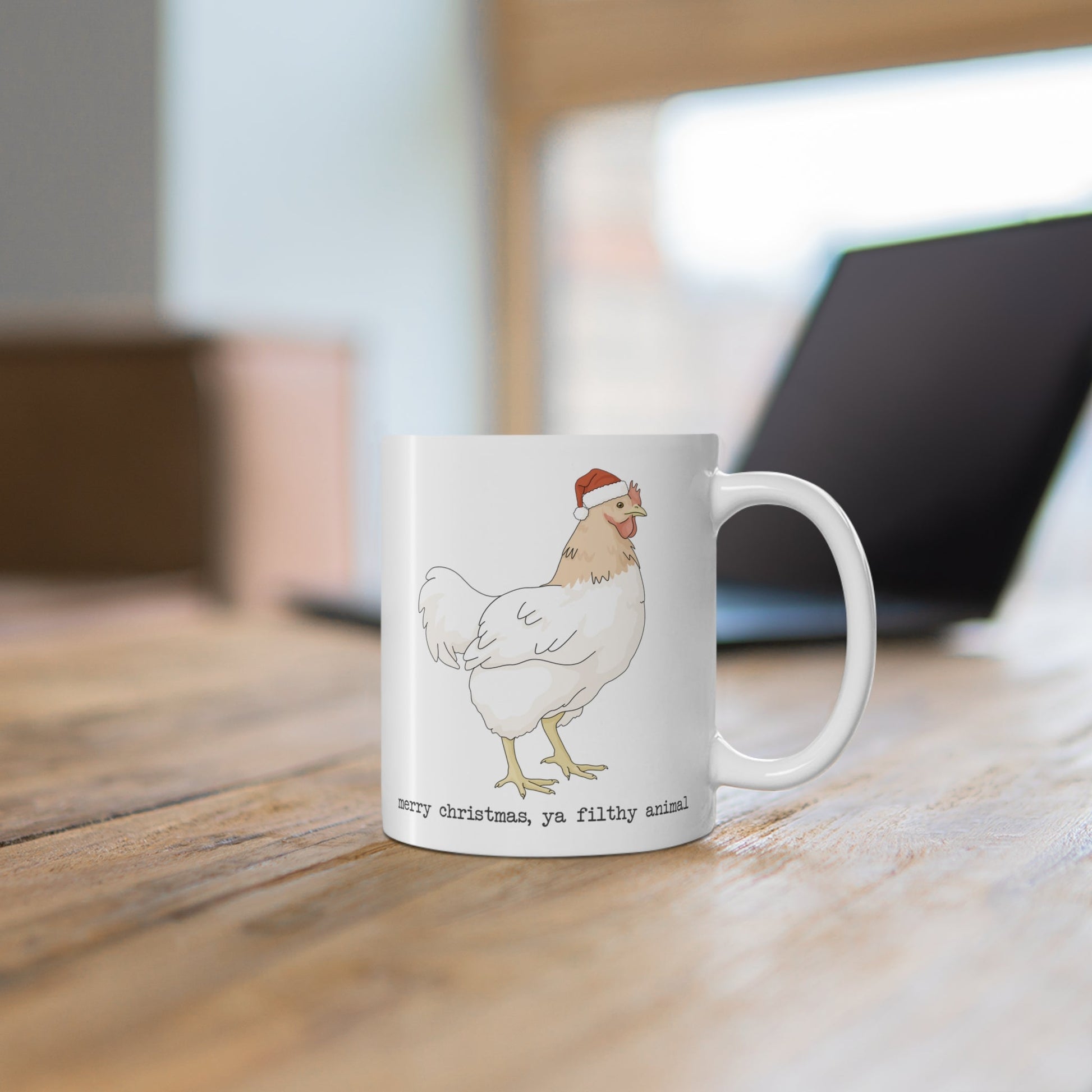 Christmas Chicken | Mug - Detezi Designs-28426085701372611883