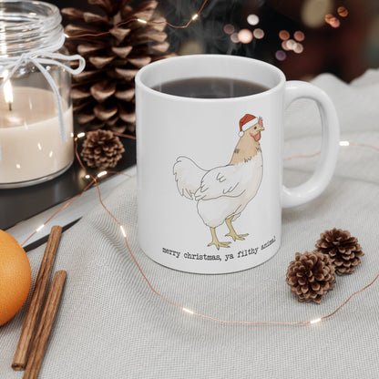 Christmas Chicken | Mug - Detezi Designs-28426085701372611883