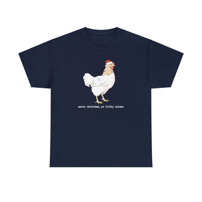 Christmas Chicken | T-shirt - Detezi Designs-15124861215020189273