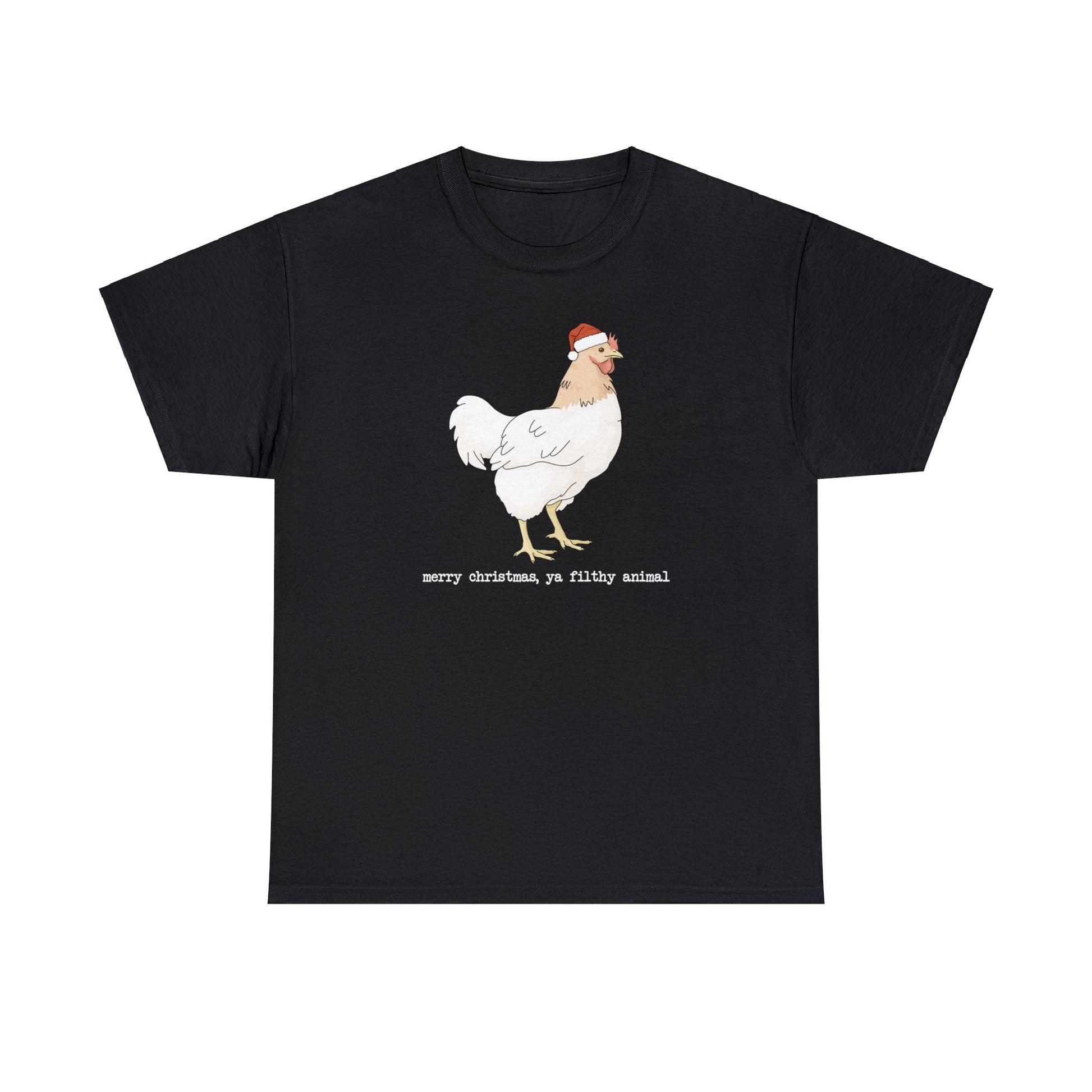 Christmas Chicken | T-shirt - Detezi Designs-29537228249884950912