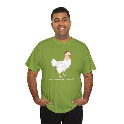 Christmas Chicken | T-shirt - Detezi Designs-31390550498843758010