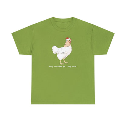 Christmas Chicken | T-shirt - Detezi Designs-31390550498843758010