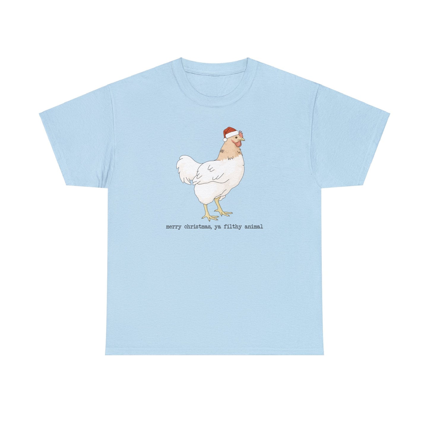 Christmas Chicken | T-shirt - Detezi Designs-31579679821209340993