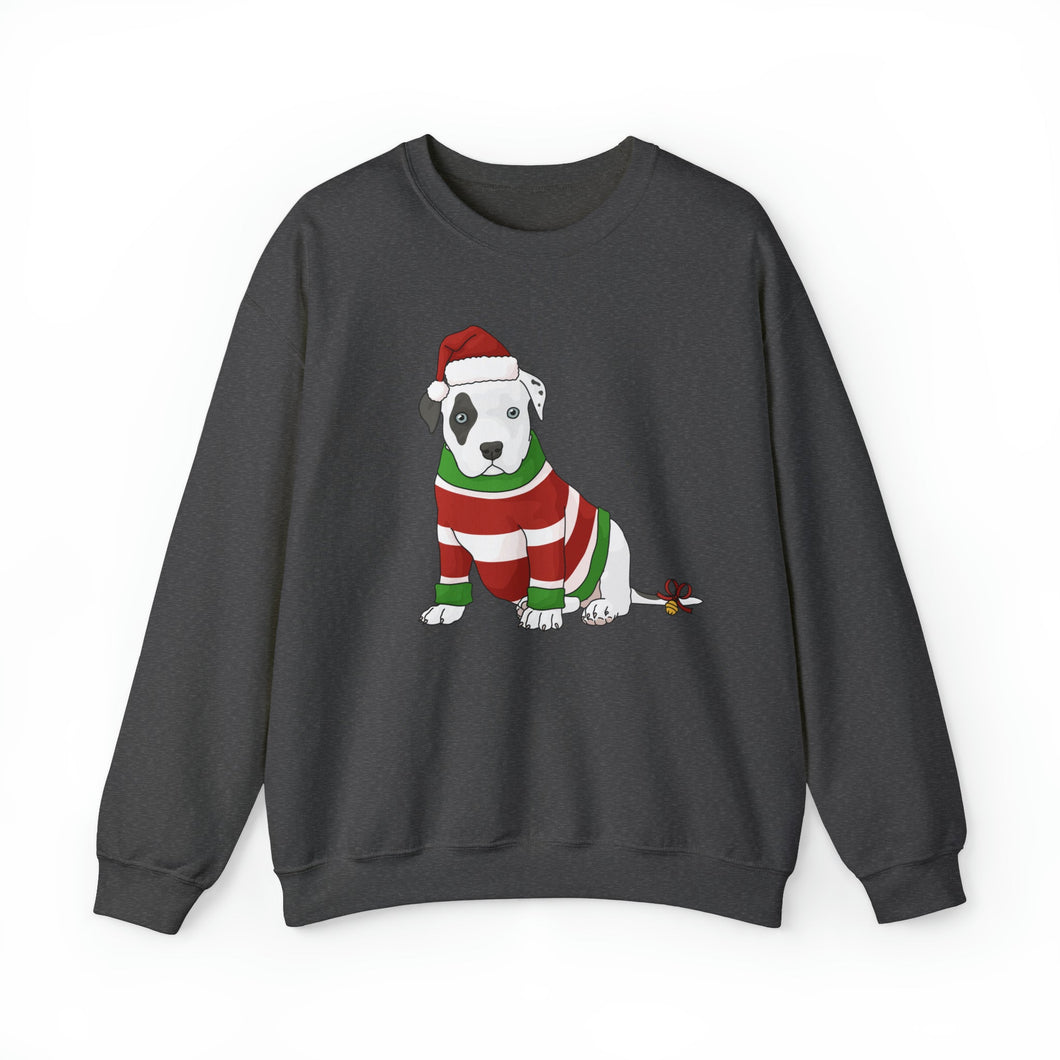 Christmas Puppy | Crewneck Sweatshirt - Detezi Designs-87730393393468422955