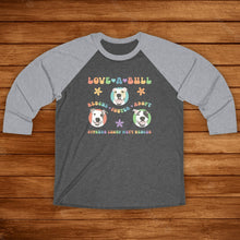 Load image into Gallery viewer, Cobain, Ebbie, and Miles | FUNDRAISER for Cypress Lucky Mutt Rescue | Unisex 3\4 Sleeve Tee - Detezi Designs-20326375622864425889
