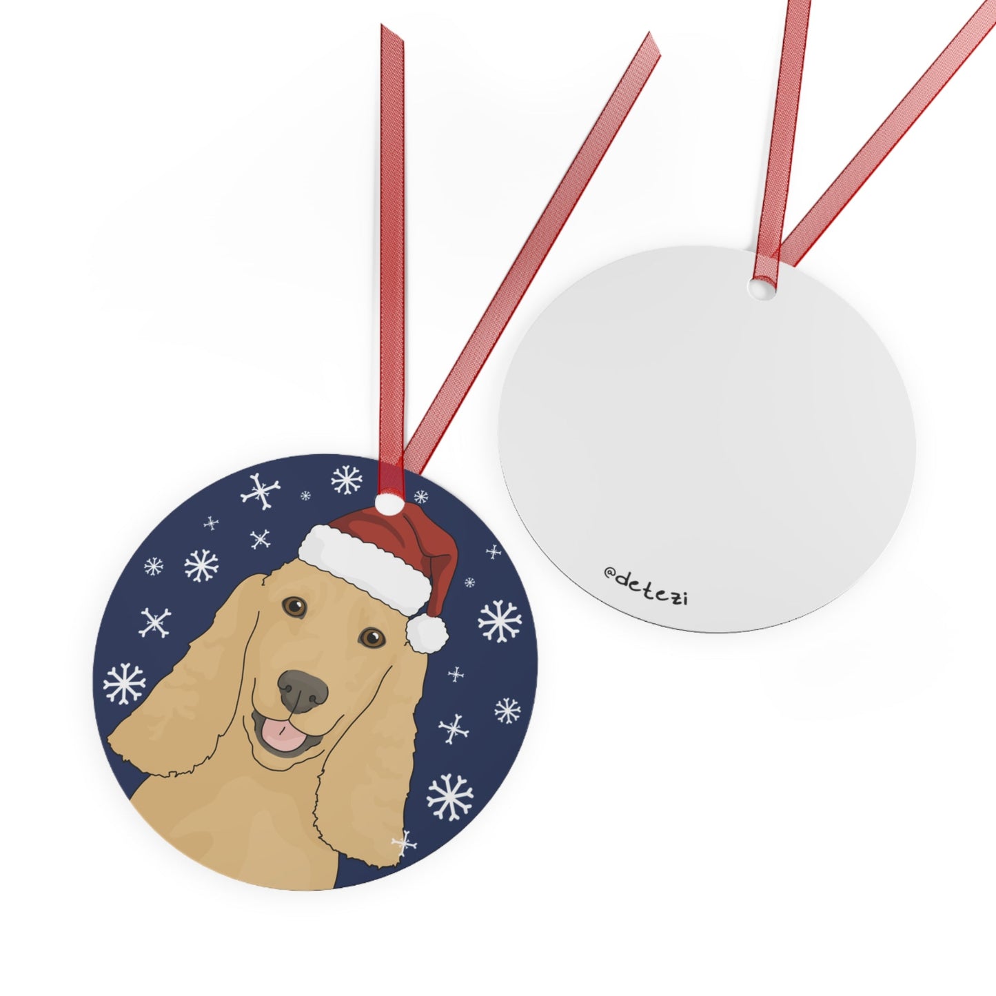 Cocker Spaniel | 2023 Holiday Ornament - Detezi Designs-99752040067710936716