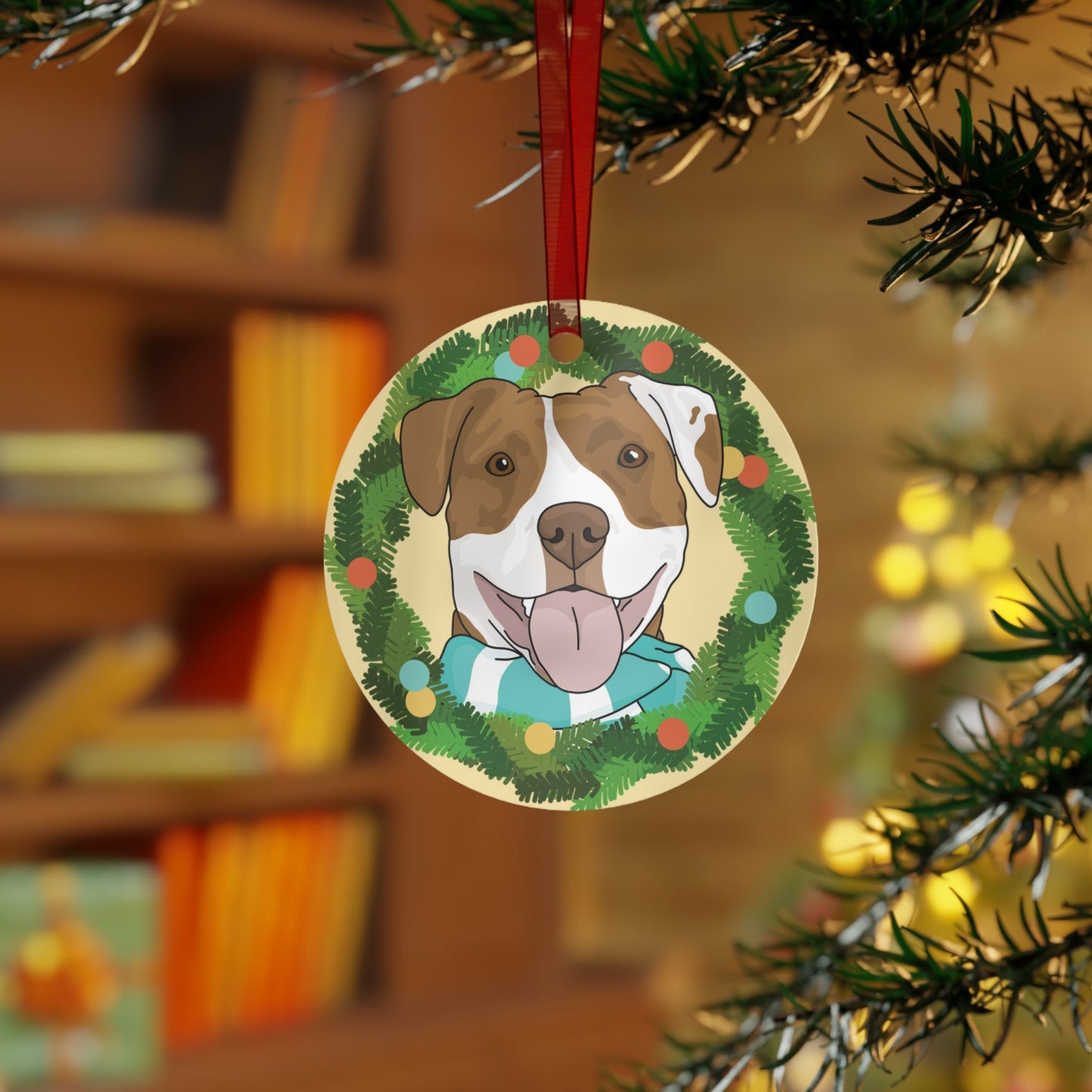 Custom Christmas Ornament | Pet Portraits - Detezi Designs-CPP010