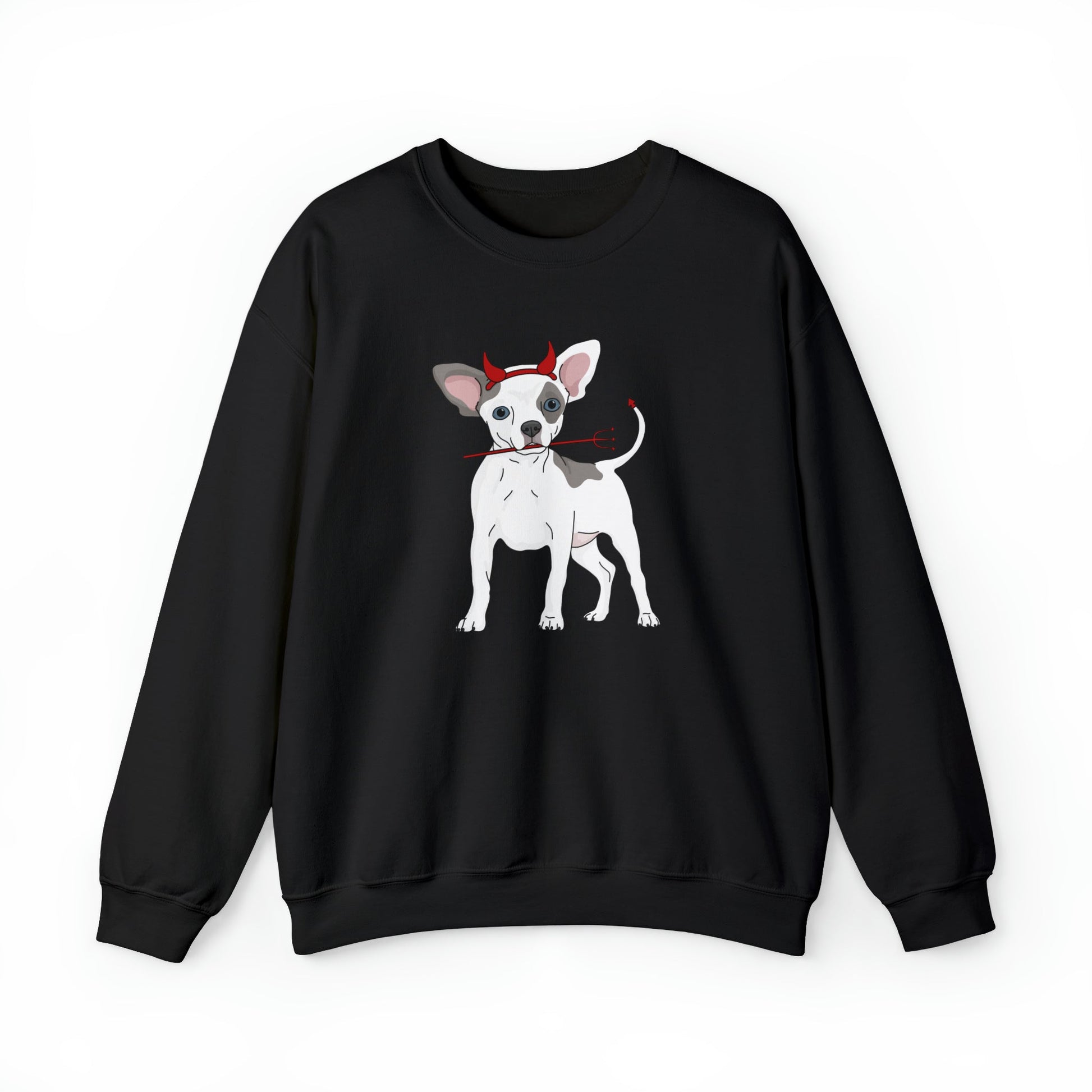 Devil Puppy | Crewneck Sweatshirt - Detezi Designs-19864912048738618024