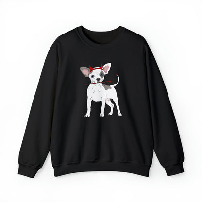Devil Puppy | Crewneck Sweatshirt - Detezi Designs-19864912048738618024