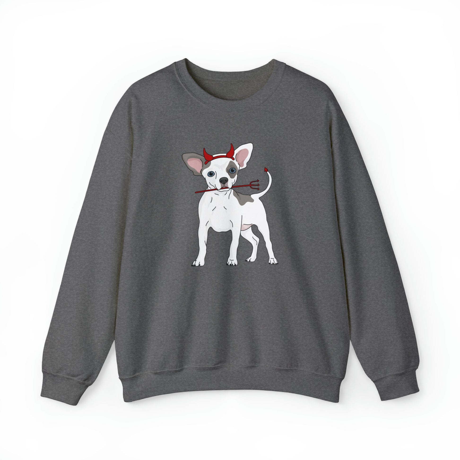Devil Puppy | Crewneck Sweatshirt - Detezi Designs-22637209695761132382