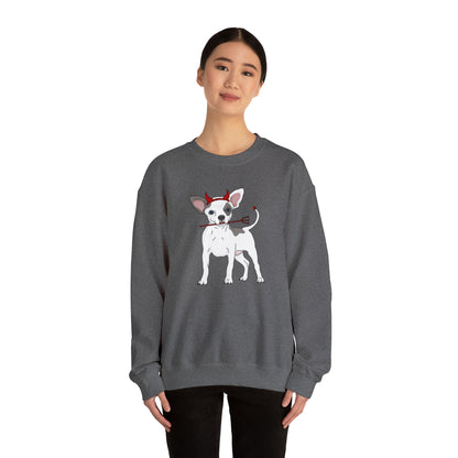 Devil Puppy | Crewneck Sweatshirt - Detezi Designs-82819717525201998331