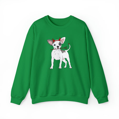 Devil Puppy | Crewneck Sweatshirt - Detezi Designs-84787359328987189252