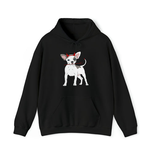 Devil Puppy | Hooded Sweatshirt - Detezi Designs-28242883608885085367