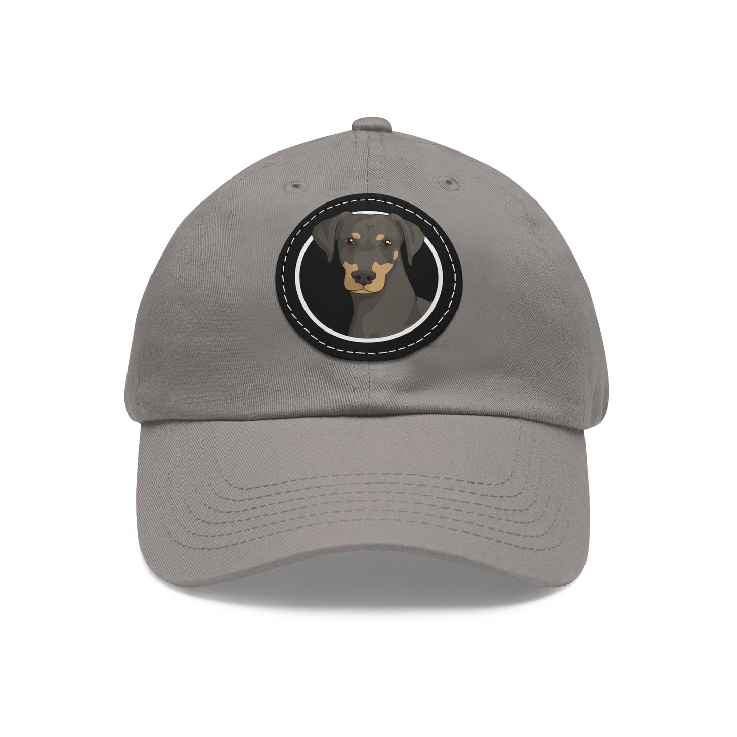 Doberman Circle | Dad Hat - Detezi Designs-19972308533253030878