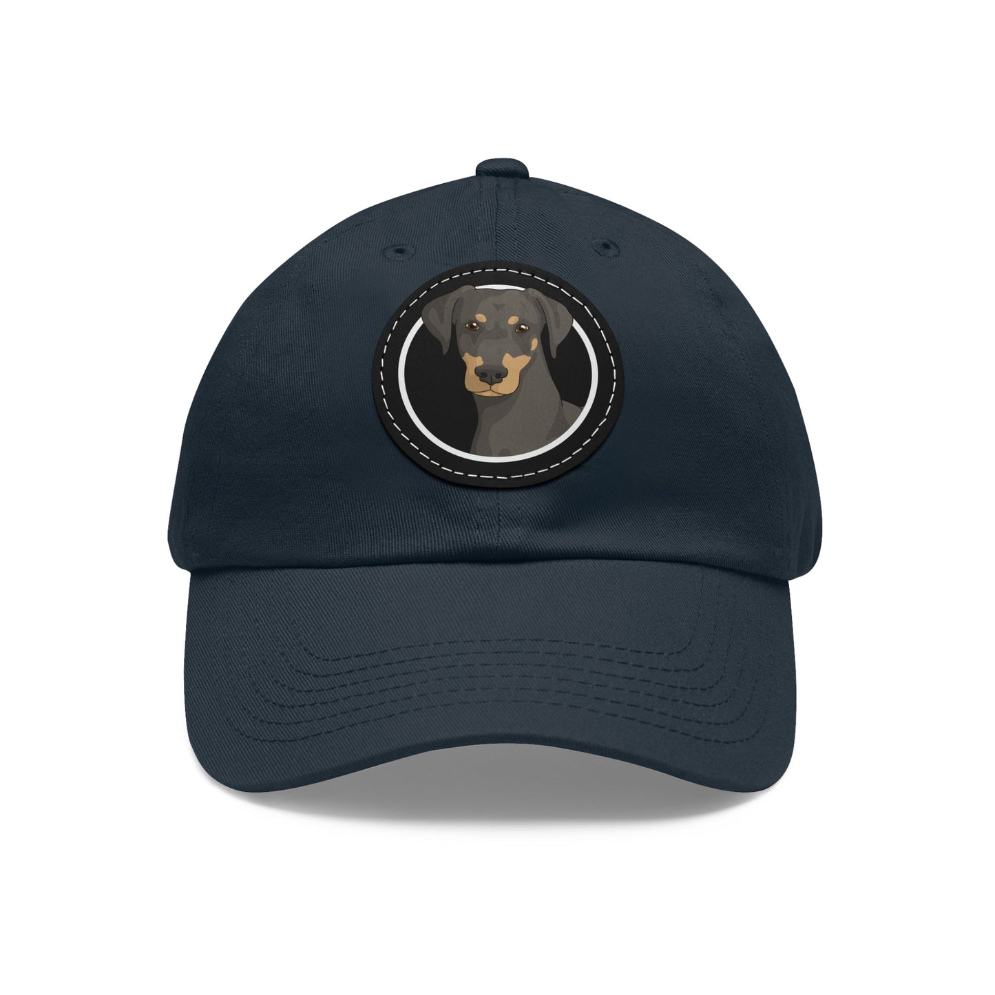 Doberman Circle | Dad Hat - Detezi Designs-21019884682942678298