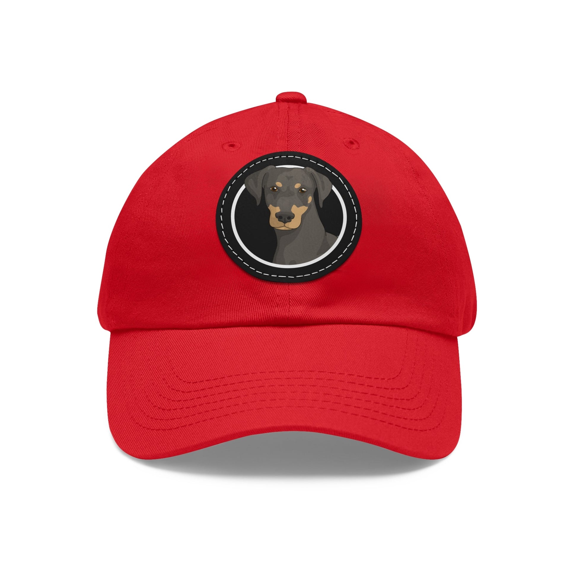 Doberman Circle | Dad Hat - Detezi Designs-26861617312722644794